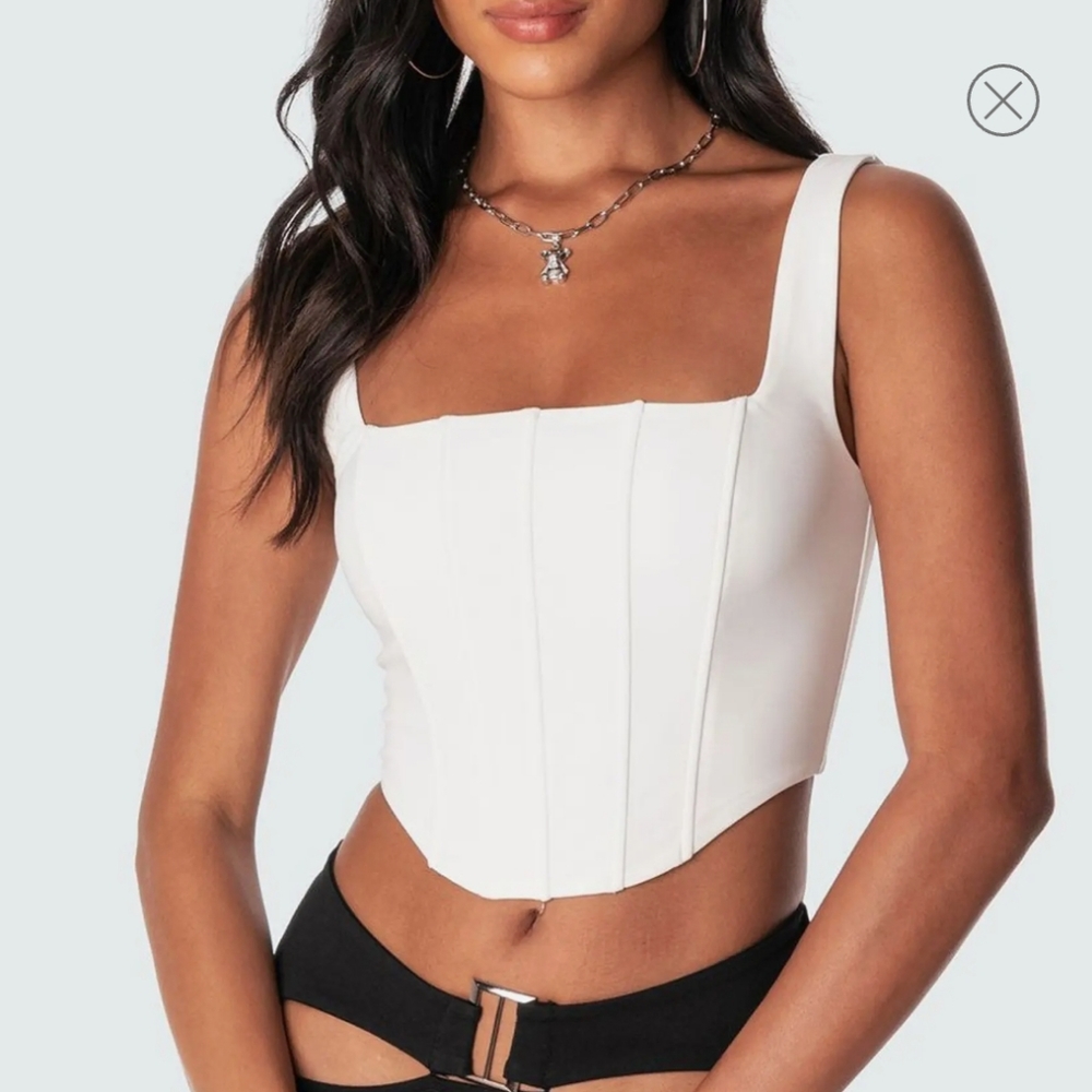 Edikted Isla Corset Crop Top
